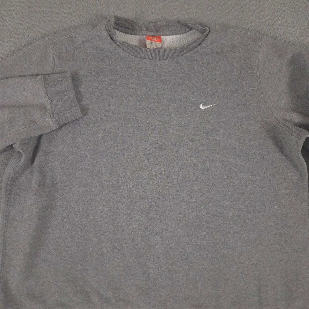 VINTAGE Nike Sweatshirt Mens XL Center Swoosh Fleece Crewneck Embroidered 00s